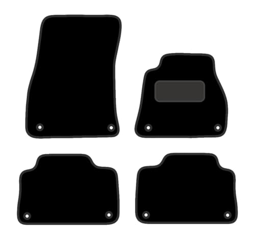 PRIME CAR MAT - Fits AUDI A5 2007-2016 COUPE - Tailored Car Mats - Floor Mat, Fitted With Clips & Granulated Backing - EDGED WITH BLACK NYLON BINDING - 4 pcs Floor Mat Set