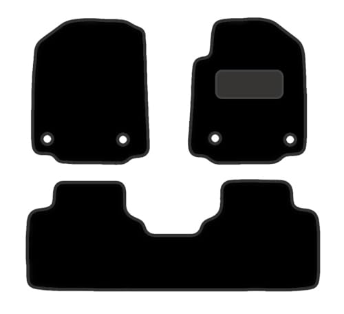 PCM- Car Floor Mats fits for MG GS from 2016 Present - Tailored Car Mats - Car Floor Mat, with Anti Slip Backing - 3 pcs Floor Mat Set with 4 Clips