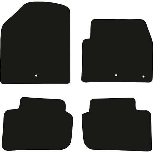 PCM- Car Floor Mats fits for Hyundai Ioniq Ev from 2020 ON - Tailored Car Mats - Car Floor Mat, with Anti Slip Backing - 4 pcs Floor Mat Set with 3 Clips