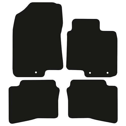 PCM- Car Floor Mats fits for Hyundai i20 from 2014-2020 - Tailored Car Mats - Car Floor Mat, with Anti Slip Backing - 4 pcs Floor Mat Set with 3 Clips