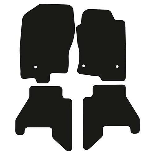 PCM- Car Floor Mats fits for NISSAN Pathfinder 5 Seater from 2010 - Present - Tailored Car Mats - Car Floor Mat, with Anti Slip Backing - 4 pcs Floor Mat Set with 3 Clips