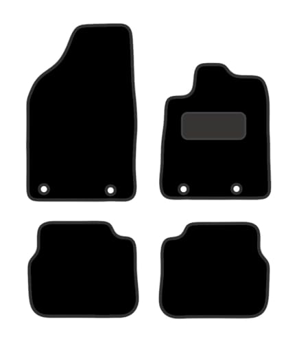 PRIME CAR MAT - Fits CHRYSLER Delta 2011-2013 AUTOMATIC - Tailored Car Mats - Floor Mat, Fitted With Clips & Granulated Backing - EDGED WITH BLACK NYLON BINDING - 4 pcs Floor Mat Set