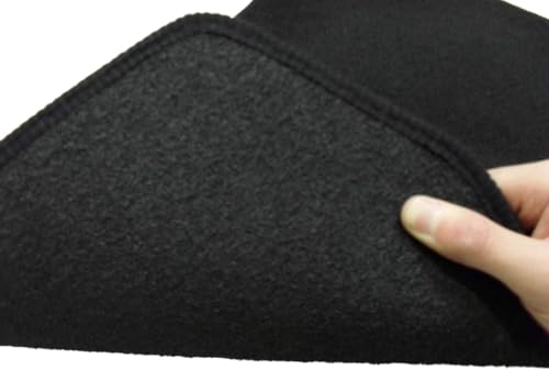 Fully Tailored Deluxe Car Mats to fit MG HS Automatic 2019-2024 - Non Slip Floor Mat, Fitted With Clips, Granulated Backing & Edged With Black Cloth Binding - 4 Pc
