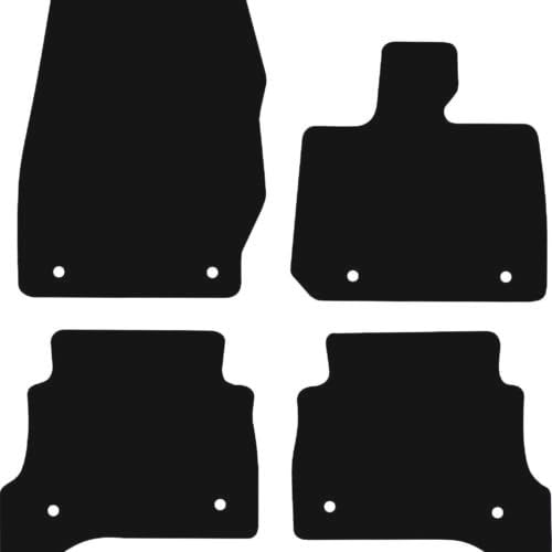 PCM- Car Floor Mats fits for Land Rover Range Rover from 2022 ON from - Tailored Car Mats - Car Floor Mat, with Anti Slip Backing - 4 pcs Floor Mat Set with 8 Clips