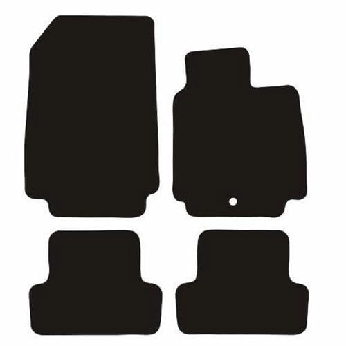 PRIME CAR MAT-Fits Renault Clio From 2005-2009 - Taloried Mats-Waterproof, Non Slip Car Floor Mat, Fitted with Clips-4 pcs Floor Mat Set with 1 Clip