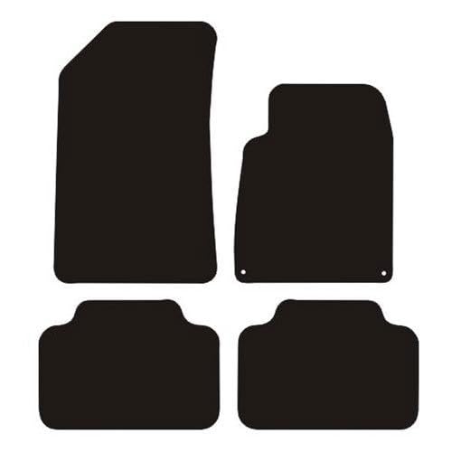 PCM- Car Floor Mats fits for Peugeot 407 Saloon from 2004-2010 - Tailored Car Mats - Car Floor Mat, with Anti Slip Backing - 4 Pcs Floor Mat Set with 2 Clips