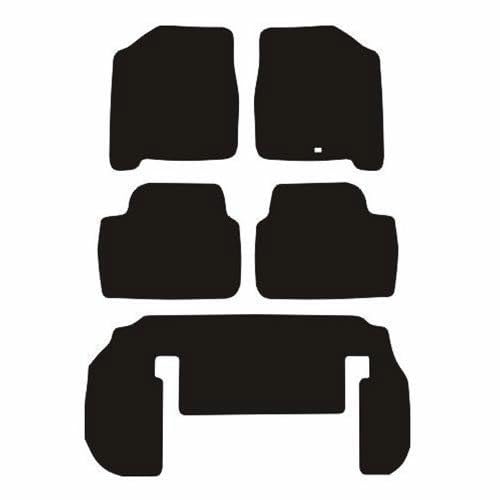 PCM - Car Floor Mats Compatible with KIA Carens from 2000-2006 - Tailored Car Mats with Non Slip Backing - 5 pcs Floor Mat Set with 1 Clip