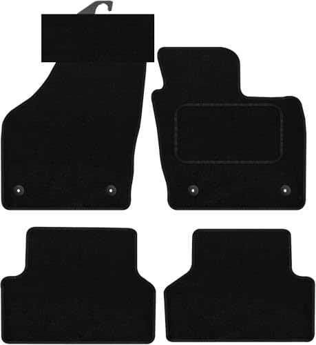 PRIME CAR MAT - Fits Audi Q3 2012-2018 - Tailored Car Mats - Floor Mat, EDGED WITH BLACK NYLON BINDING - 4 pcs Floor Mat Set