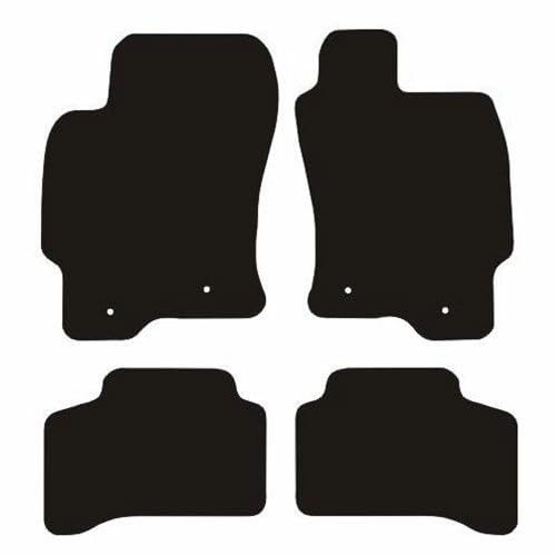 PRIME CAR MAT-Fits Jaguar X Type AUTO 2.0 & 2.2 from 2001-2009 - Taloried Mats-Waterproof, Non Slip Car Mat, Fitted with Clips & Anti Slip Backing-4 pcs Floor Mat Set with 4 Clips