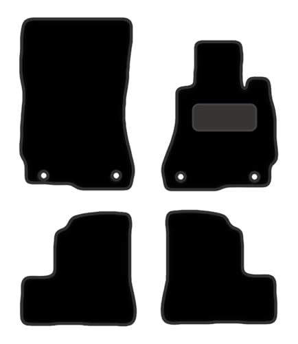 PCM- Car Floor Mats fits for MERCEDES S Class SWB from (2006-2013) - Tailored Car Mats - Car Floor Mat, with Anti Slip Backing - 4 pcs Floor Mat Set with 2 Clips