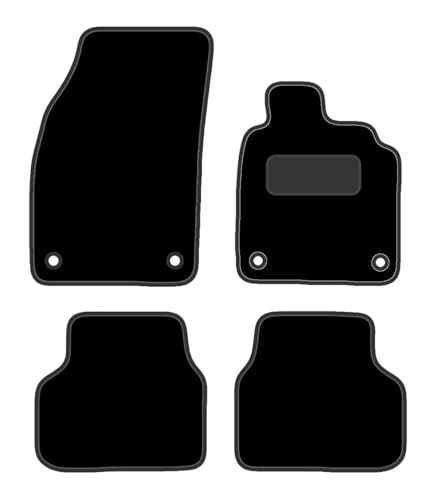 PRIME CAR MAT - Fits AUDI Q4 Etron 2021-Onwards - Tailored Car Mats - Floor Mat, Fitted With Clips & Granulated Backing - EDGED WITH BLACK NYLON BINDING - 4 pcs Floor Mat Set