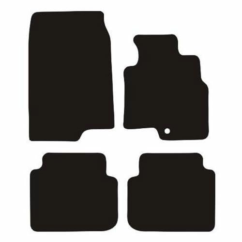PCM- Car Floor Mats fits for Mitsubishi Colt from 2006 - Present - Tailored Car Mats - Car Floor Mat, with Anti Slip Backing - 4 pcs Floor Mat Set with 1 Clip