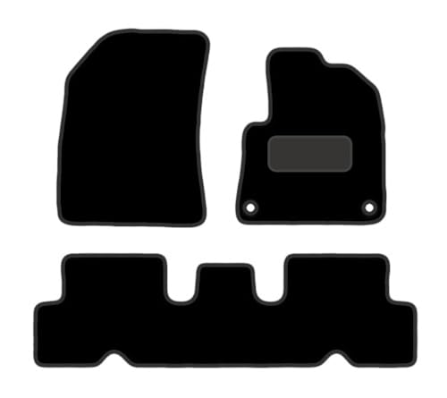 PRIME CAR MAT - Fits CITROEN C4 2013-2015 PICASSO - Tailored Car Mats - Floor Mat, Fitted With Clips & Granulated Backing - EDGED WITH BLACK NYLON BINDING - 4 pcs Floor Mat Set