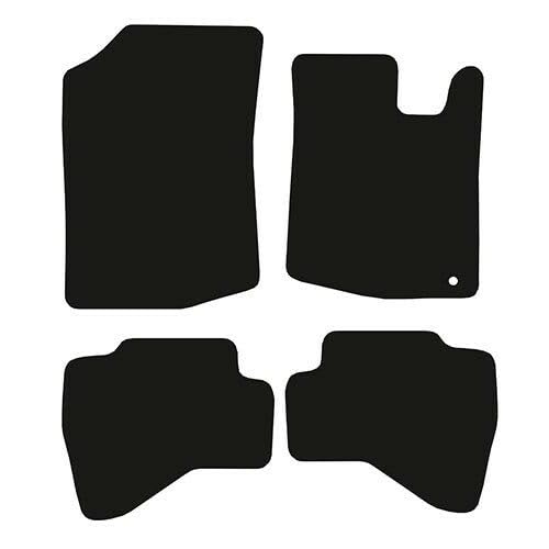 PCM- Car Floor Mats fits for Peugeot 107 from 2005-2014 - Tailored Car Mats - Car Floor Mat, with Anti Slip Backing - 4 Pcs Floor Mat Set with 1 Clip