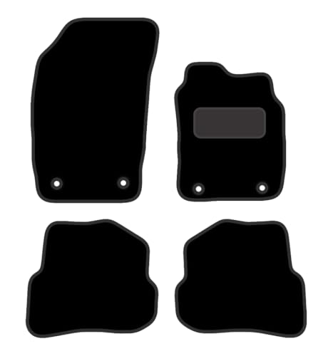 PRIME CAR MATS - Fits AUDI A1 2010-2019 - Fully Tailored Black Car Floor Mats Carpets 4 Clips-Non Slip Car Floor Mat-4 Pc Floor Mats Only