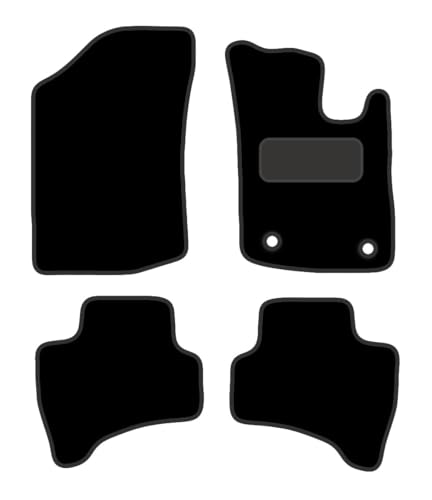 PRIME CAR MAT - Fits CITROEN C1 2012-2014 - Tailored Car Mats - Floor Mat, Fitted With Clips & Granulated Backing - EDGED WITH BLACK NYLON BINDING - 4 pcs Floor Mat Set