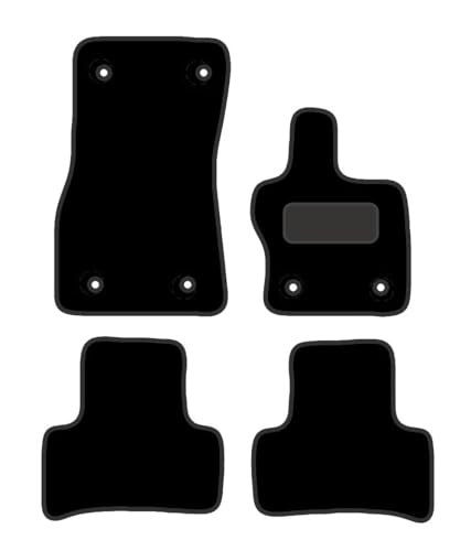 PRIME CAR MAT - Fits ALFA-ROMEO STELVIO 2018-ON - Tailored Car Mats - Car Floor Mat, with Anti Slip Backing - 4 pcs Floor Mat Set with 6 Clips