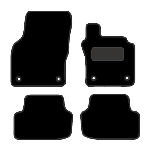 Tailored Mats - Fits VOLKSWAGEN Vw Golf MK7 2012-2020 - Anti Slip Mat - Non Slip Car Floor Mat, Fitted With Clips & Granulated Backing - 4 Pc Floor Mat