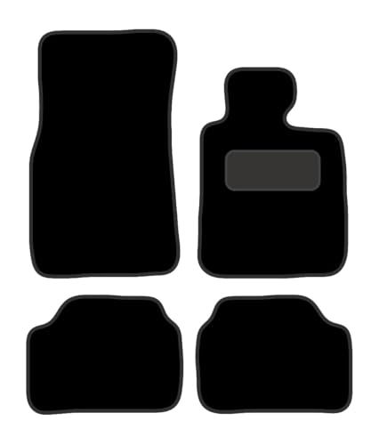 PRIME CAR MATS -Fits Bmw 1 Series 2011-2017 F20 & F21 Hatch - Anti Slip Mat -4 Pc Floor Mat with Fitted Clips & Granulated Backing