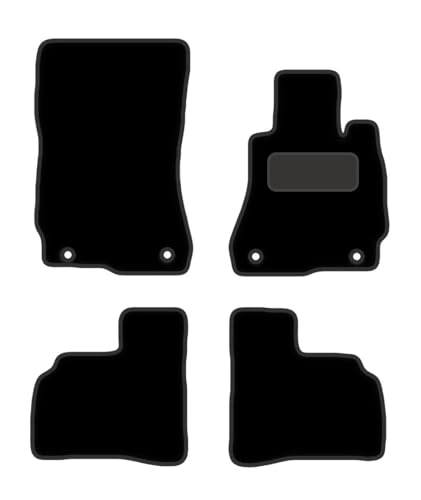PRIME CAR MAT - Car Floor Mats fits for MERCEDES S Class SWB from (2006-2013) - Tailored Car Mats - Car Floor Mat, with Anti Slip Backing - 4 pcs Floor Mat Set with 4 Clips