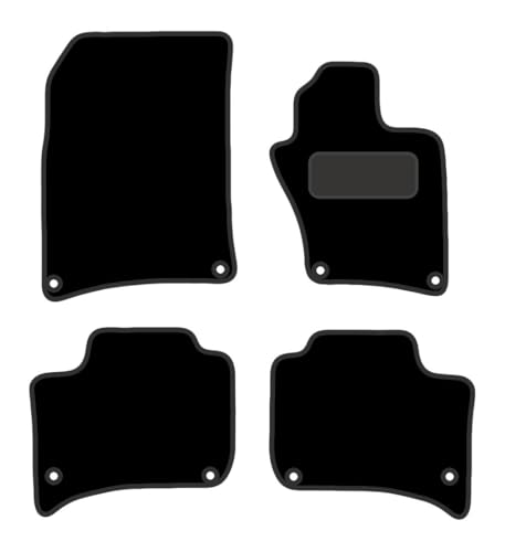 PCM-Car Floor Mats fits for Porche Cayenne from (2010-2018) - Tailored Car Mats - Car Floor Mat, with Anti Slip Backing - 4 pcs Floor Mat Set with 8 Clips
