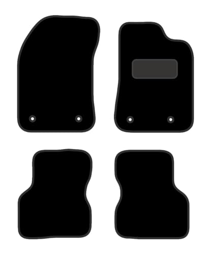 PRIME CAR MAT -ALFAA ROMEOO Giulietta Manual 2016-on - Tailored Car Mats - Waterproof, Non Slip Car Floor Mat, with Anti Slip Backing - 4 pcs Floor Mat Set with 4 Clips