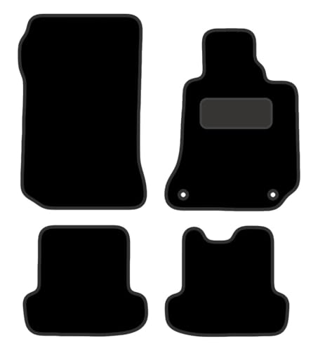 PCM - Car Floor Mats for Mercedes C CLASS COUPE MANUAL (2011-2015) 2 CLIPS - Tailored Car Mats - Car Floor Mat, with Anti Slip Backing - 4 pcs Floor Mat Set
