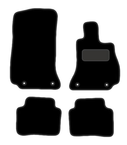 PCM - Car Floor Mats for Mercedes C CLASS (2021 ON) 4 CLIPS - Tailored Car Mats - Car Floor Mat, with Anti Slip Backing - 4 pcs Floor Mat Set