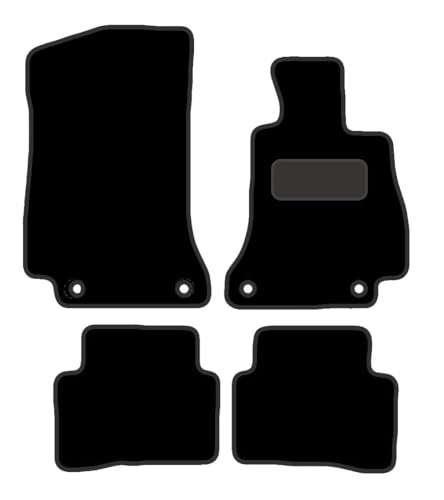 PCM - Car Floor Mats for Mercedes C CLASS (2014 - Present) 4 CLIPS - Tailored Car Mats - Car Floor Mat, with Anti Slip Backing - 4 pcs Floor Mat Set