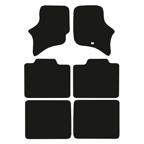 PCM- Car Floor Mats fits for NISSAN Serana from (1991-2001) - Tailored Car Mats - Car Floor Mat, with Anti Slip Backing - 6 pcs Floor Mat Set with 1 Clip