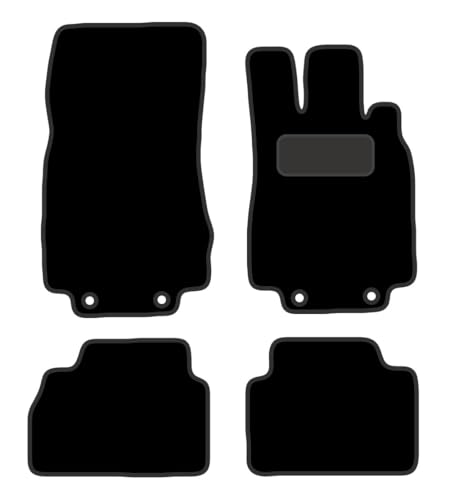PCM- Car Floor Mats fits for MERCEDES S Class SWB from (1999-2006) - Tailored Car Mats - Car Floor Mat, with Anti Slip Backing - 4 pcs Floor Mat Set with 4 Clips