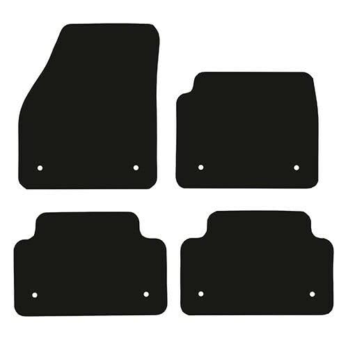 PRIME CAR MAT-Fits Jaguar E Pace from 2017-2021 - Taloried Mats-Waterproof, Non Slip Car Floor Mat, Fitted with Clips & Anti Slip Backing-4 pcs Floor Mat Set with 8 Clips