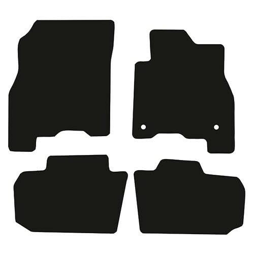 PCM- Car Floor Mats fits for NISSAN Leaf from (2017-2020) - Tailored Car Mats - Car Floor Mat, with Anti Slip Backing - 4 pcs Floor Mat Set with 2 Clip