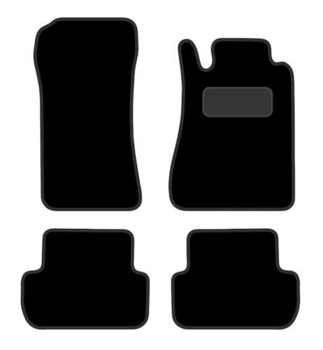 PCM - Car Floor Mats for Mercedes CLK (2003-2010) NO CLIPS - Tailored Car Mats - Car Floor Mat, with Anti Slip Backing - 4 pcs Floor Mat Set