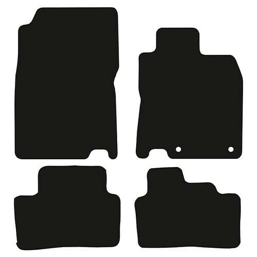 PRIME CAR MAT-Fits Renault Kadjar From 2015 - Present - Taloried Mats-Floor Mat, Fitted With Clips-EDGED WITH BLACK NYLON BINDING-4 pcs Floor Mat Set with 2 Clips