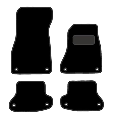 PRIME CAR MAT - AUDI A5 Cabriolet 2017 ON - Tailored Car Mats - Floor Mat, Fitted With Clips & Granulated Backing - EDGED WITH BLACK NYLON BINDING - 4 pcs Floor Mat Set