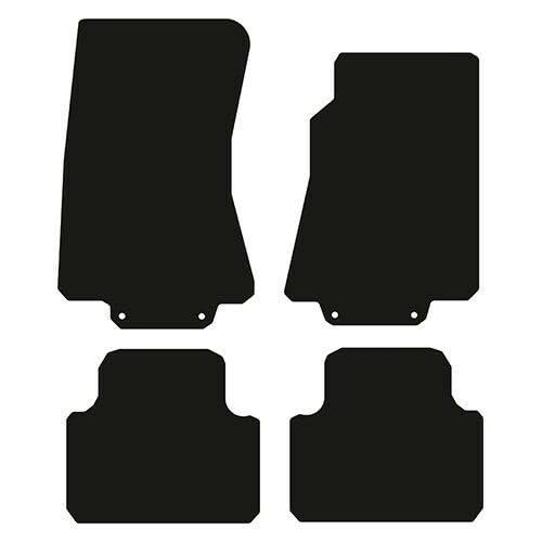 PRIME CAR MAT-Fits Jaguar XJ6 from 2004-2010 - Taloried Mats-Waterproof, Non Slip Car Floor Mat, Fitted with Clips & Anti Slip Backing-4 pcs Floor Mat Set with 8 Clips