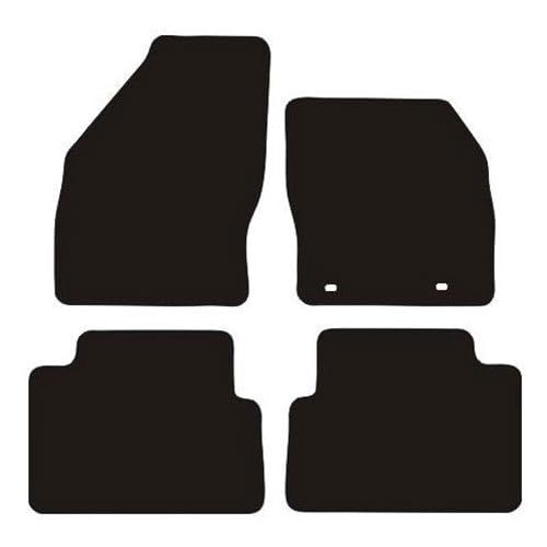 PCM- Car Floor Mats fits for Ford C Max from 2007-2011 - Tailored Car Mats - Car Floor Mat, with Anti Slip Backing - 4 pcs Floor Mat Set with 2 Clips