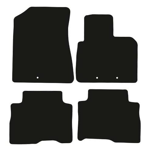 PCM - Car Floor Mats Compatible with KIA Sorento 5 seater from 2013-2015 - Tailored Car Mats with Non Slip Backing - 4 pcs Floor Mat Set with 3 Clips