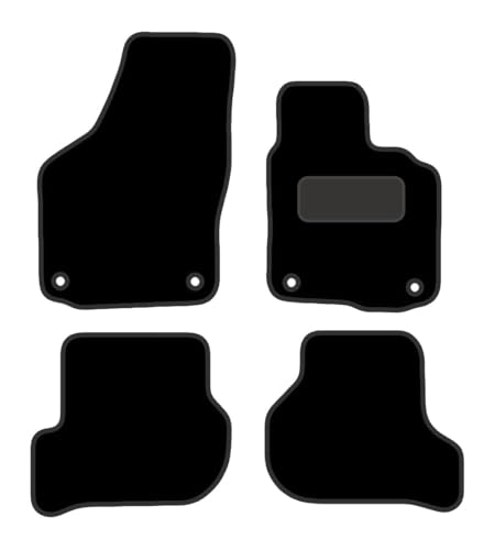 PRIME CAR MATS - Fits Volkswagen Golf MK6 2009-2012 - Fitted With Clips & Granulated Backing - 4 Pc Floor Mat,Tailored Mats
