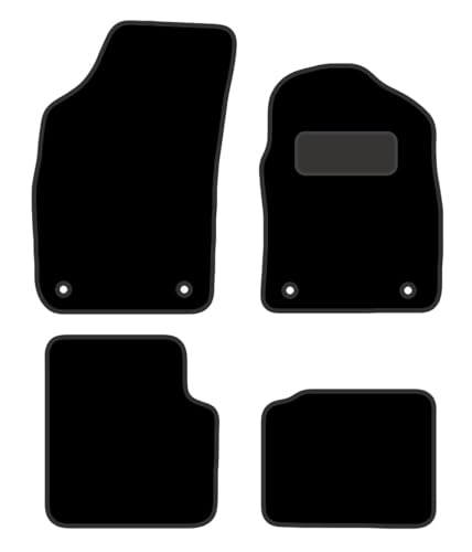 PCM- Car Floor Mats fits for Fiat 500 Hybrid from 2020 ON - Tailored Car Mats - Car Floor Mat, with Anti Slip Backing - 4 pcs Floor Mat Set with 4 Clips
