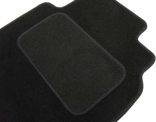Fully Tailored Deluxe Car Mats to fit MG HS Automatic 2019-2024 - Non Slip Floor Mat, Fitted With Clips, Granulated Backing & Edged With Black Cloth Binding - 4 Pc