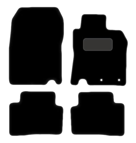 Prime Car Mats - Fits For Nissan Qashqai 2017-2020 - 4 Piece Set With 2 Clips Tailored Fit Floor Mat Black - All Weather, Anti-Slip Backing