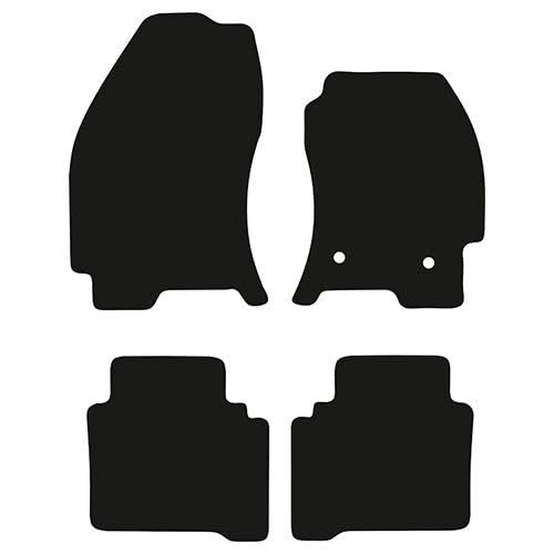 PCM- Car Floor Mats fits for Ford Mondeo Hatchback from 2000-2007 - Tailored Car Mats - Car Floor Mat, with Anti Slip Backing - 4 pcs Floor Mat Set with 2 Clips