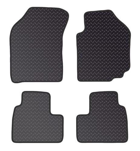 PCM- Car Floor Mats fits for SUZUKI Swift SX4 O CLIPS from (2006-2014) - Tailored Car Mats - Car Floor Mat, with Anti Slip Backing - 4 pcs Floor Mat Set