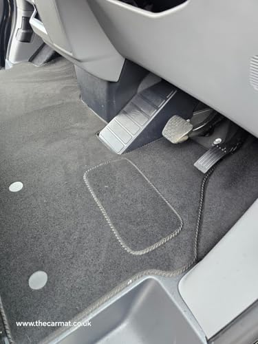 PCM - Floor Mats for the FORD TRANSIT CUSTOM ACTIVE MANUAL 2021-2024 - Custom Van Accessory Tailored fit Heavy-Duty, Waterproof & Anti-Slip Work Mats