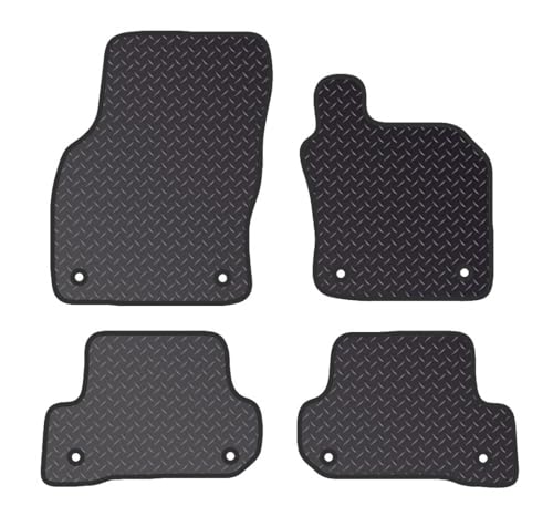 PRIME CAR MAT - Fits AUDI A3 2014-2020 Cabriolet - Tailored Car Mats - Waterproof, Non Slip Car Floor Mat, Fitted with Clips & Anti Slip Backing - 4 pcs Floor Mat Set