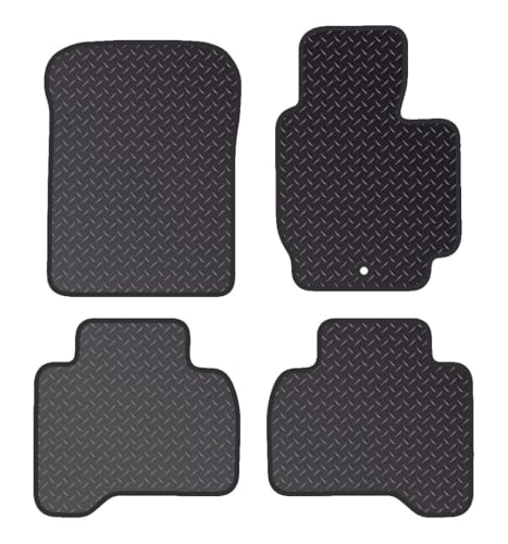 PRIME CAR MAT - Car Floor Mats fits for SUZUKI Vitara LWB from (2005-2014) - Tailored Car Mats - Car Floor Mat, with Anti Slip Backing - 4 pcs Floor Mat Set with 2 Clips