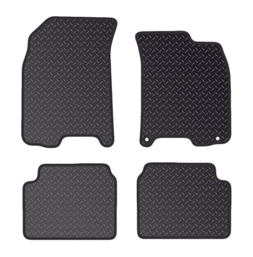 PRIME CAR MAT - Fits Chevrolet Aveo/Kalos 2002-2008 - Tailored Car Mats - Car Floor Mat, with Anti Slip Backing - 4 pcs Floor Mat Set with 2 Clips
