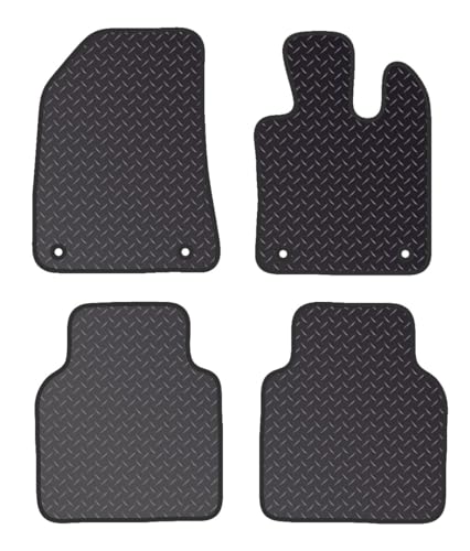 PCM- Car Floor Mats fits for MG HS HYBRID from 2024 ON - Tailored Car Mats - Car Floor Mat, with Anti Slip Backing - 4 pcs Floor Mat Set with 4 Clips